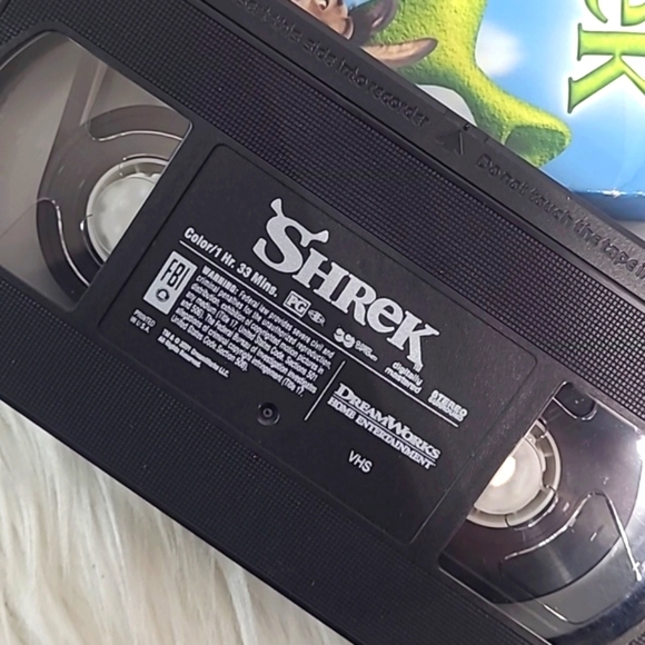 Vintage Y2K 2001 Original Shrek VHS Cassette Tape XL 1st Release Box Limited Edt - Picture 11 of 13
